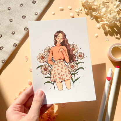 Daisy Girl Art Print