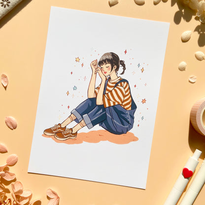 Summer Girl Art Print