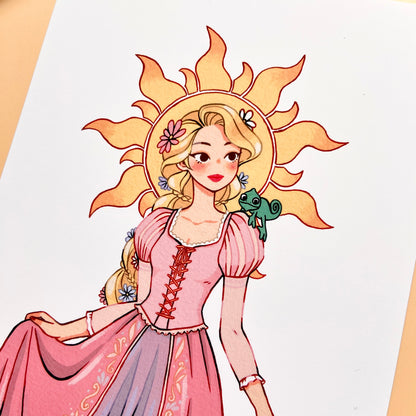 Rapunzel Art Print